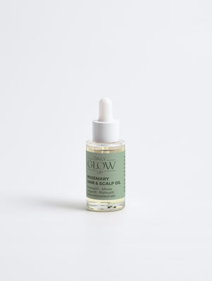 Daily Glow Up Rosemary Hair & Scalp Strengthening Oil als Pflegeöl für Kopfhaut und Haar.